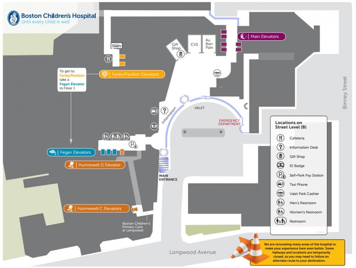Children ' s Hospital Boston kaart bekijken