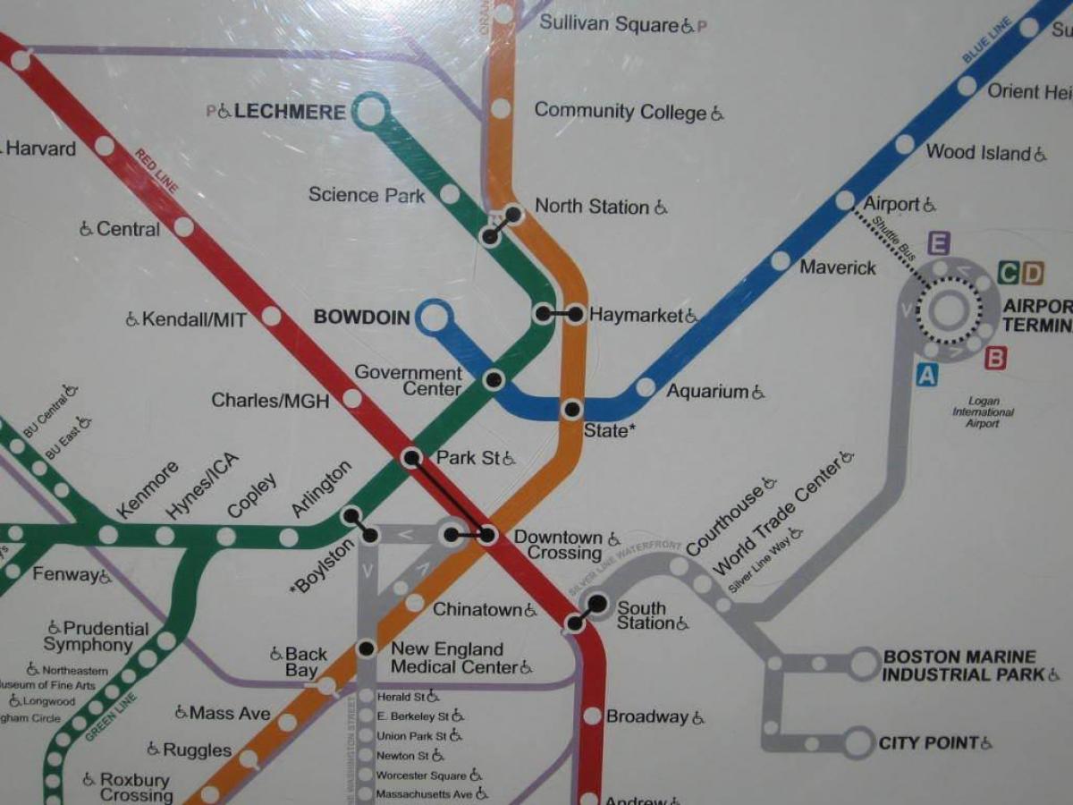 Boston south station kaart