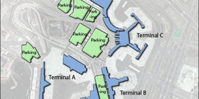 Kaart van Boston Logan airport