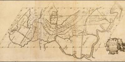 Kaart van de koloniale Boston